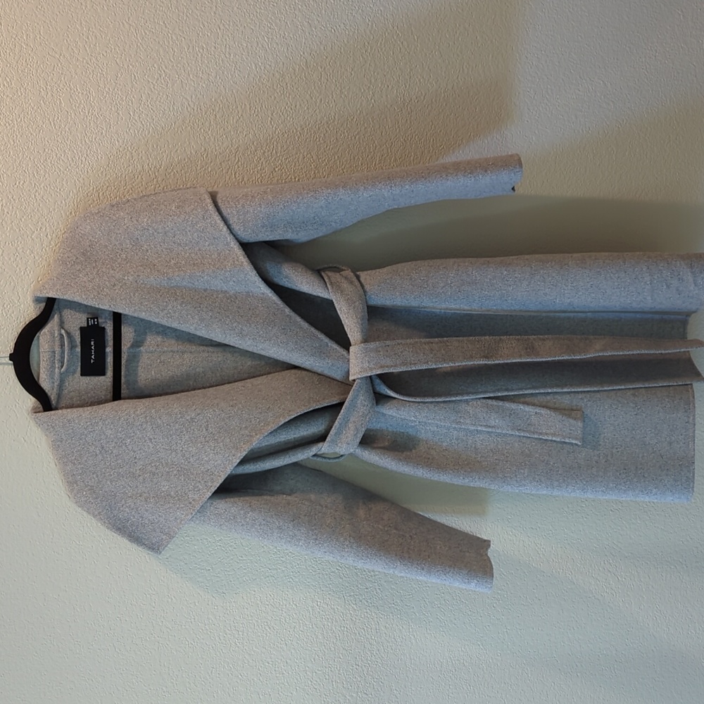 Tahari Wool Blend Lightweight Coat